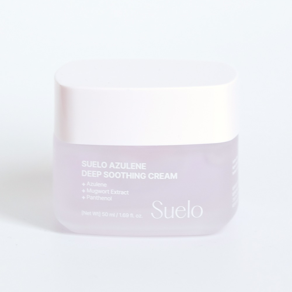 suelo azulene cream main Suelo Успокаивающий крем с азуленом для лица Azulene Deep Soothing Cream, 50 мл — изображение 1